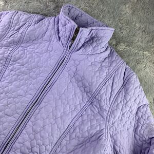 ZeroXposur Jacket Womens Medium Purple Quilted Funnel Neck Full Zip Outdoor